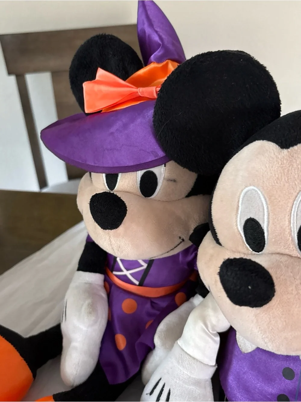 Mickey & Minnie Mouse Halloween Plush | Vampire Mickey & Witch Minnie | 18 inch